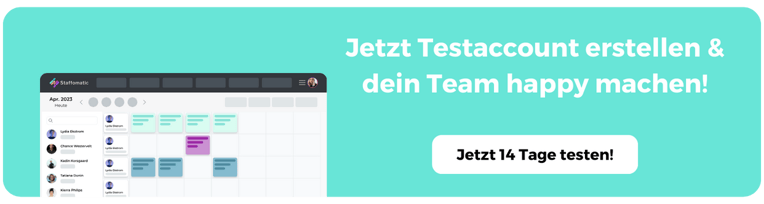 Staffomatic Mitarbeiterplanung App kostenlos testen Banner