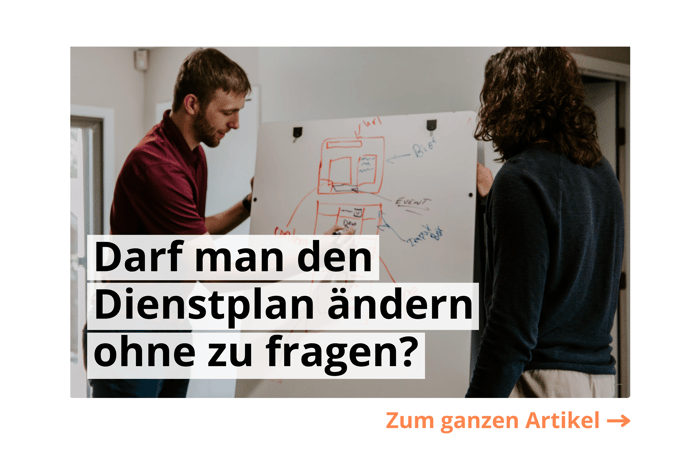 Dienstplan ändern