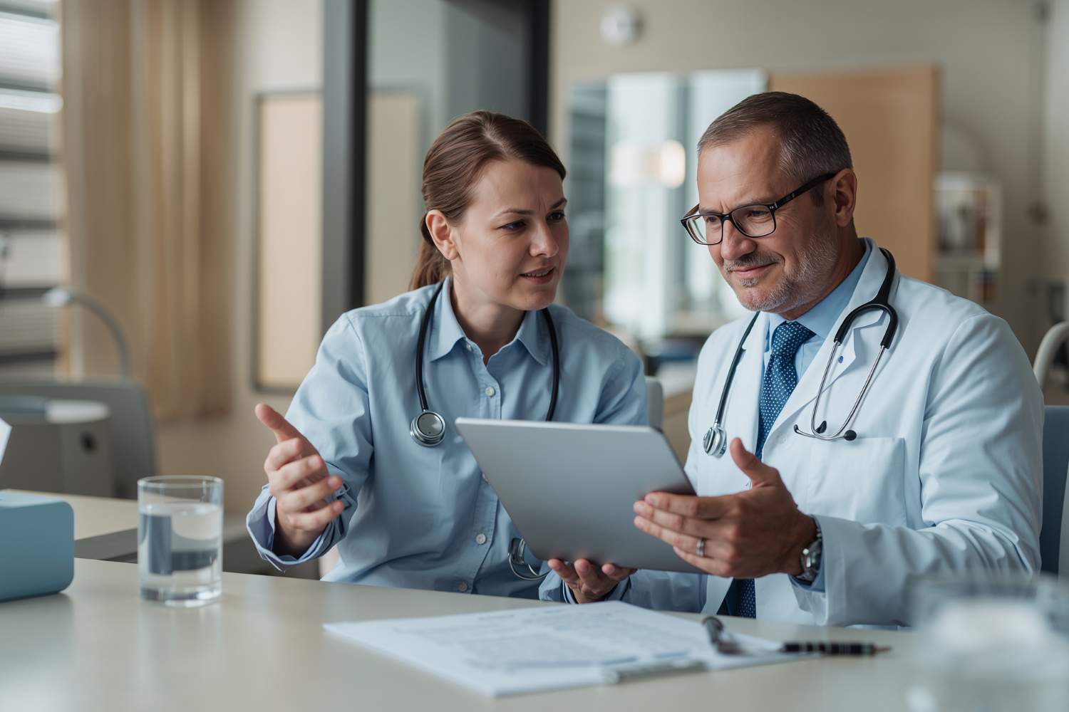 Mood Stock Arzt Ärztin Praxis