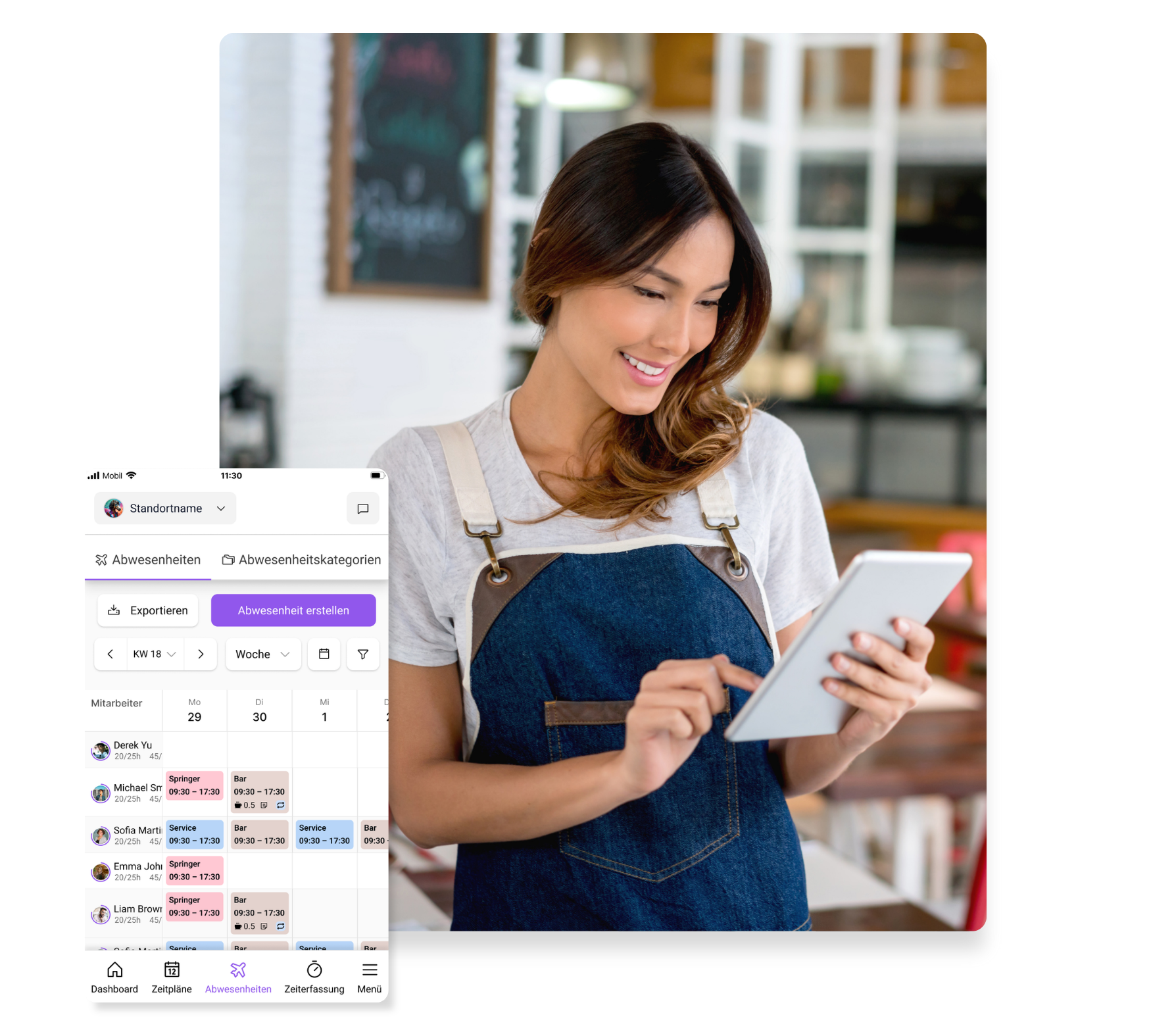 2.0 Relaunch Collage Abwesenheite