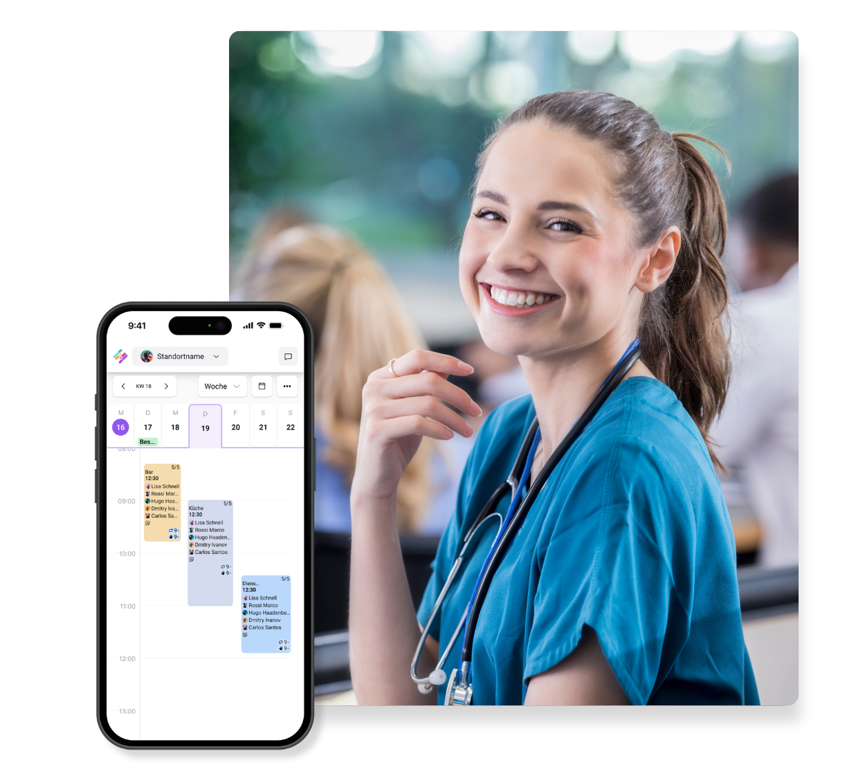 2.0 Relaunch Collage Krankenhaus Krankenschwester 3