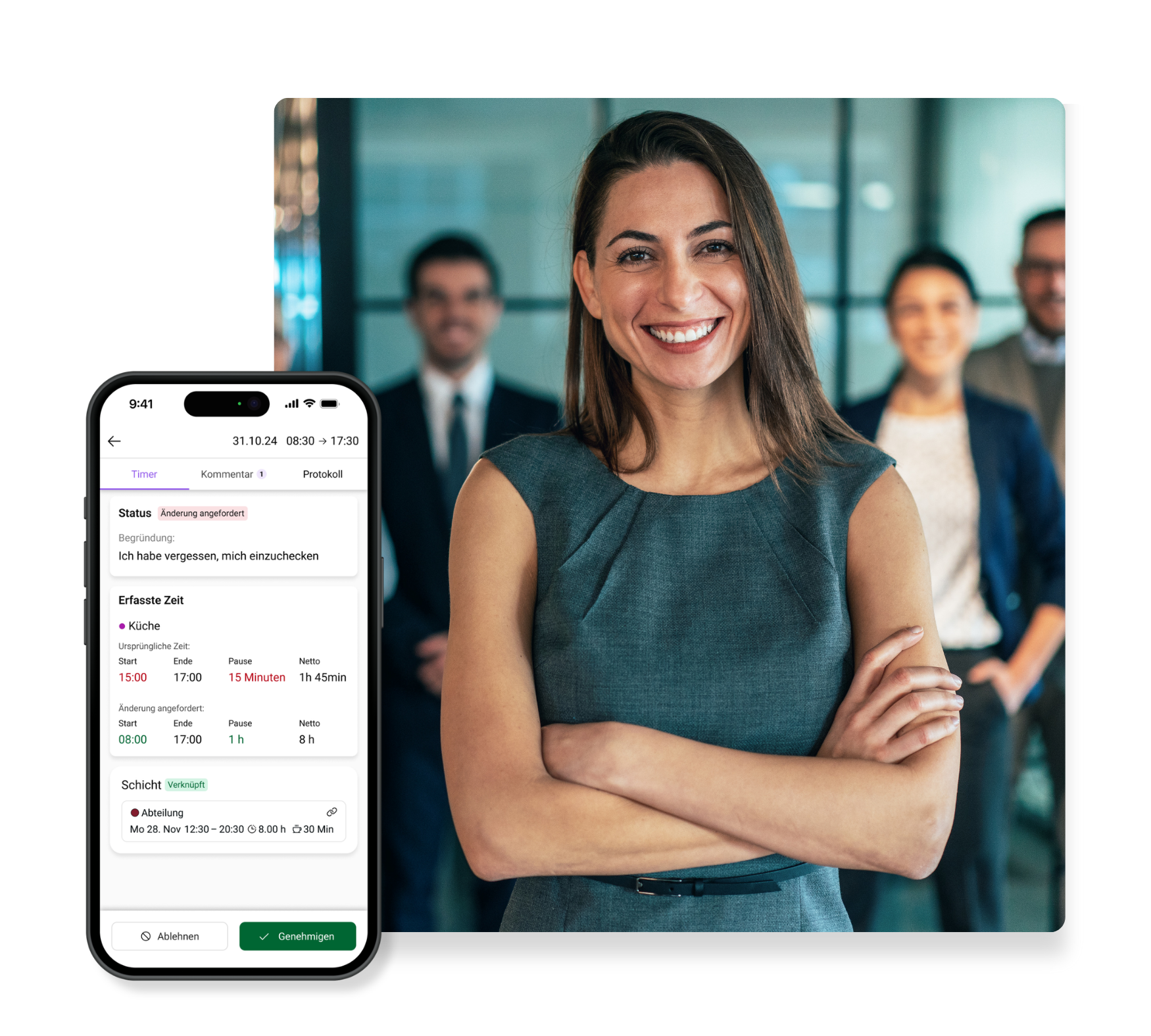 2.0 Relaunch Collage Mitarbeiter Team Kleinbetrieb