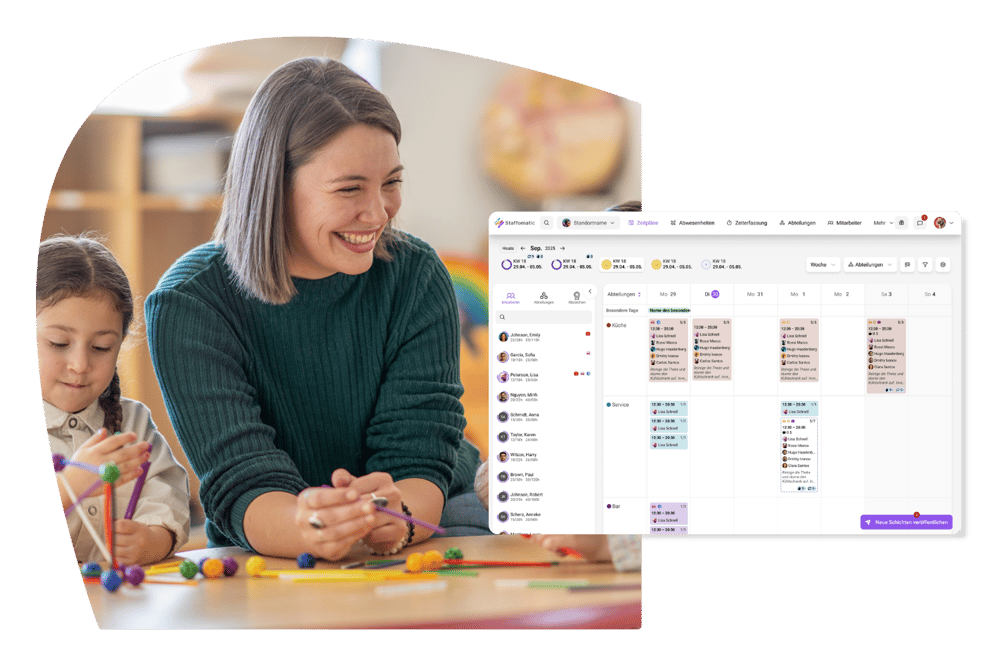 2.0 Relaunch Collage Kita Kindergarten Betreuerin