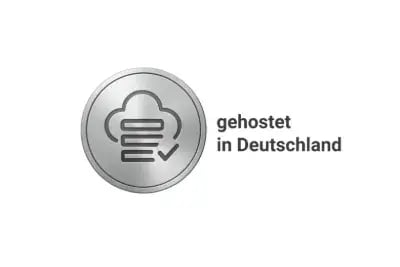 Siegel: gehostet in Deutschland