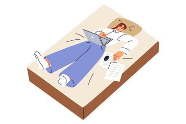 illustration sleep work