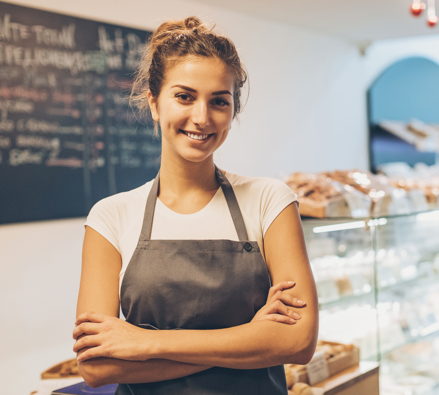 mood stock Bäckerei Mitarbeiterin